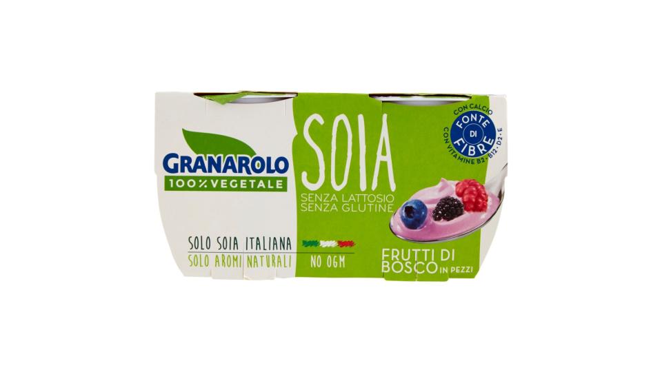 Granarolo 100% Vegetale Soia Frutti di Bosco in Pezzi