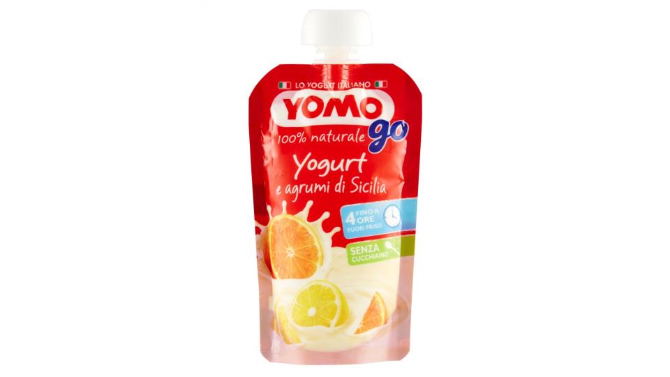 Yomo Go 100% naturale yogurt e agrumi di Sicilia