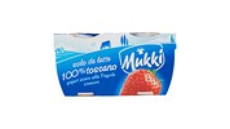 Mukki solo da latte 100% toscano yogurt intero alla Fragola cremoso