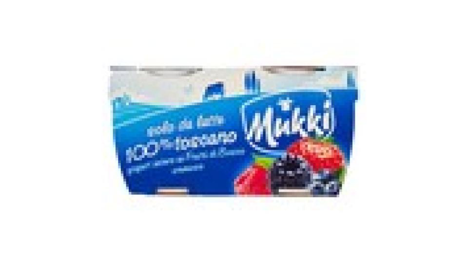 Mukki solo da latte 100% toscano yogurt intero ai Frutti di Bosco cremoso