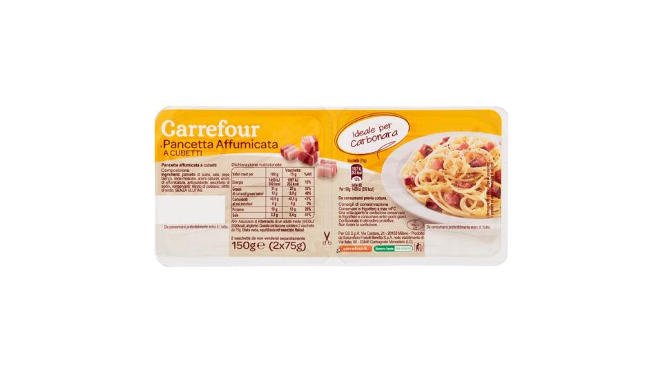 Carrefour Pancetta Affumicata a Cubetti