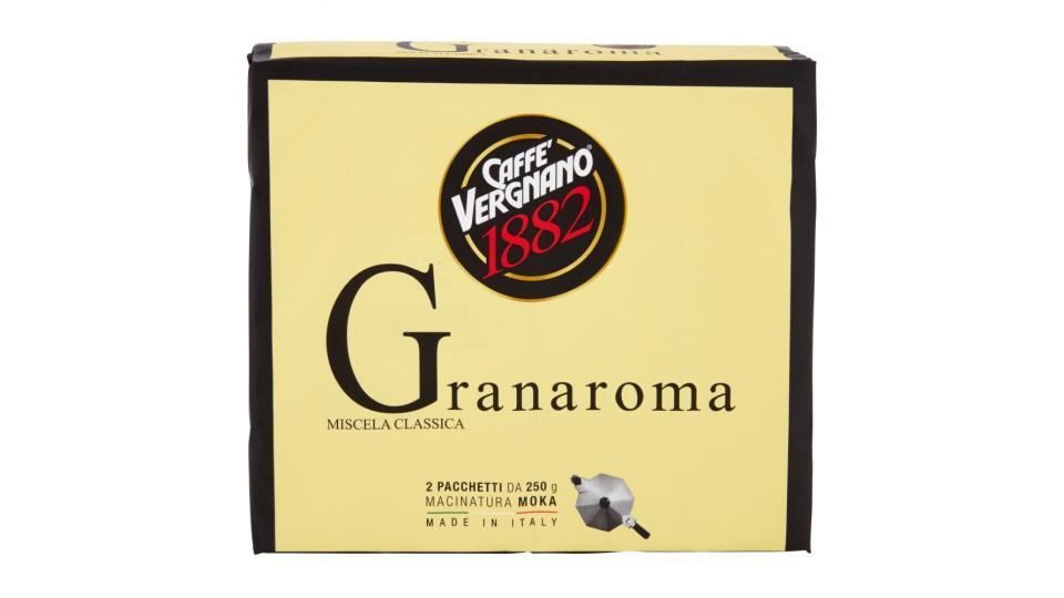 Caffè Vergnano 1882 Granaroma Miscela Classica Macinatura Moka