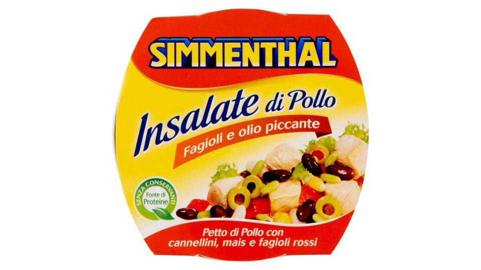 Simmenthal Insalate di Pollo Fagioli e olio piccante