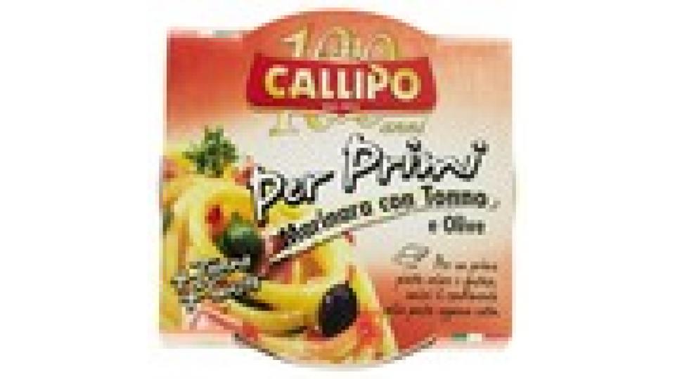 Callipo "Per Primi" Marinara con Tonno e Olive all'olio di oliva