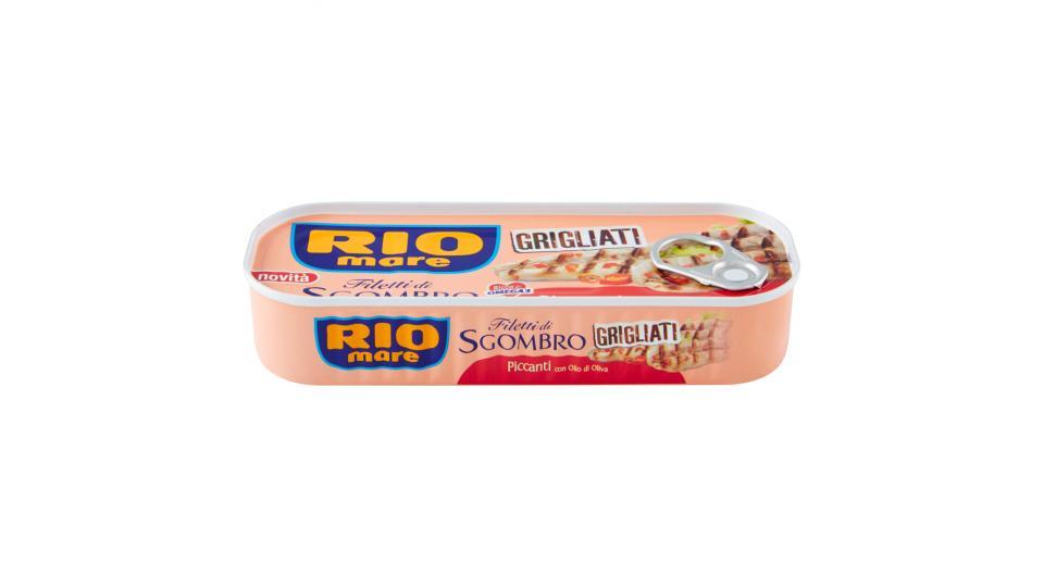 Rio mare Filetti di Sgombro Grigliati Piccanti con Olio di Oliva