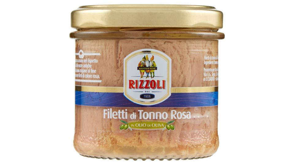 Rizzoli Filetti di Tonno Rosa in Olio di Oliva