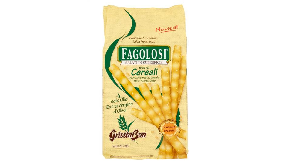 GrissinBon Fagolosi con Farina di Farro Integrale e Cereali