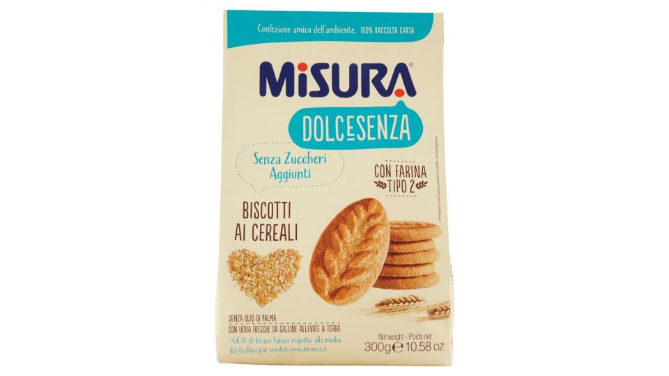 Misura Dolcesenza Biscotti ai cereali