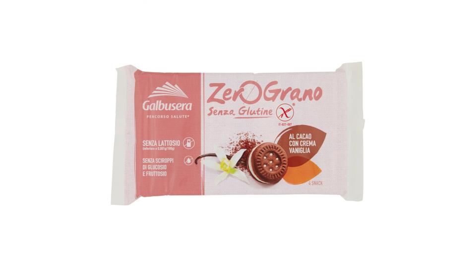 Galbusera ZeroGrano Frollini al Cacao e Crema di Vaniglia senza glutine