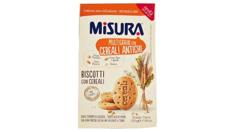 Misura Multigrain con Cereali Antichi Biscotti con Cereali