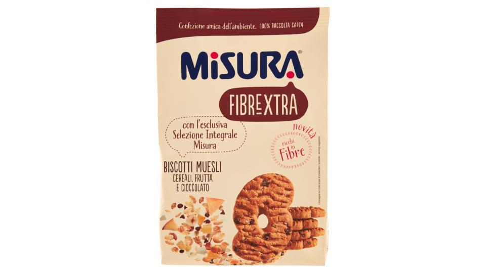 Misura Fibrextra Biscotti muesli cereali, frutta e cioccolato