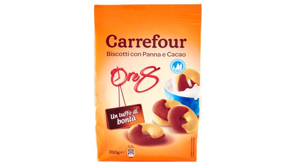 Carrefour Ore 8 Biscotti con Panna e Cacao