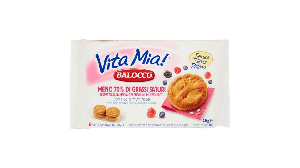 Balocco Vita Mia! con riso e frutti rossi