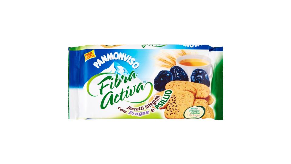 Panmonviso Fibra Activa Biscotti integrali con prugne e psillio