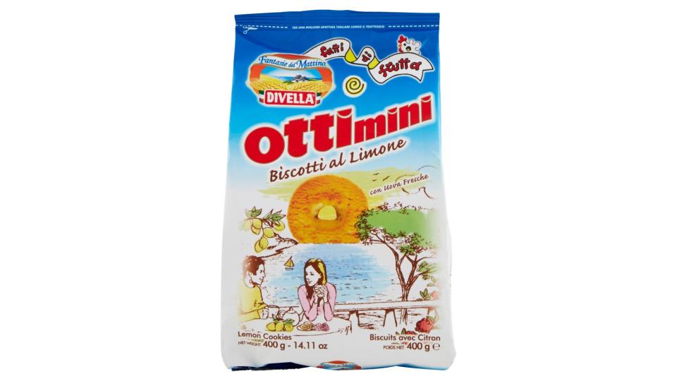 Divella Fantasie del Mattino Ottimini Biscotti al Limone