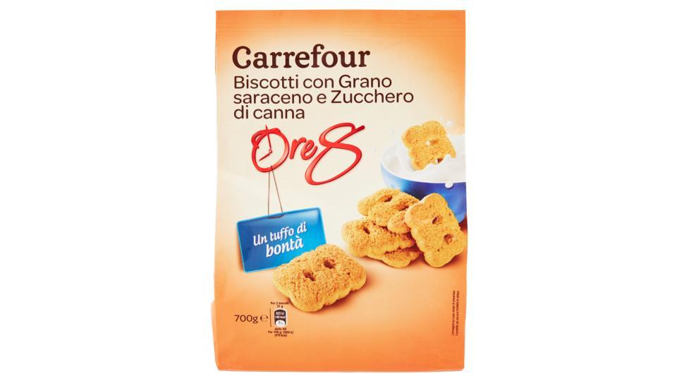 Carrefour Ore 8 Biscotti con Grano saraceno e Zucchero di canna