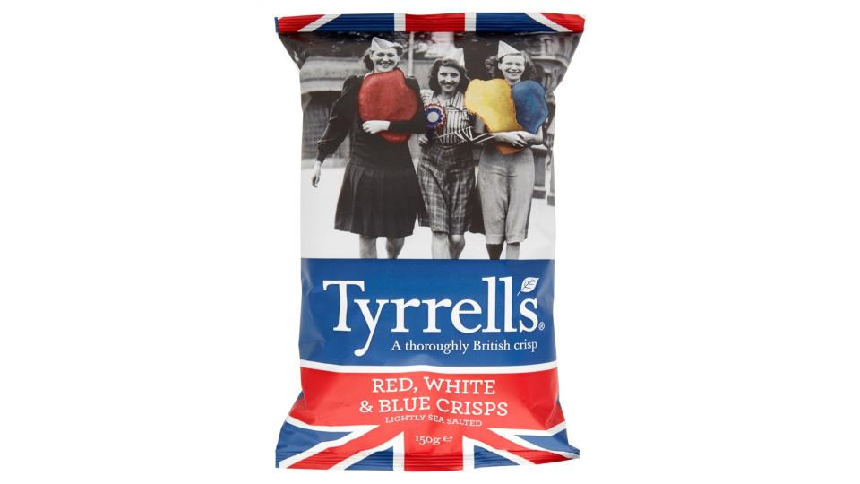 Tyrrells Red, white & blue crisps