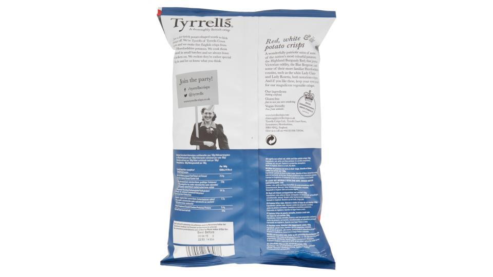 Tyrrells Red, white & blue crisps