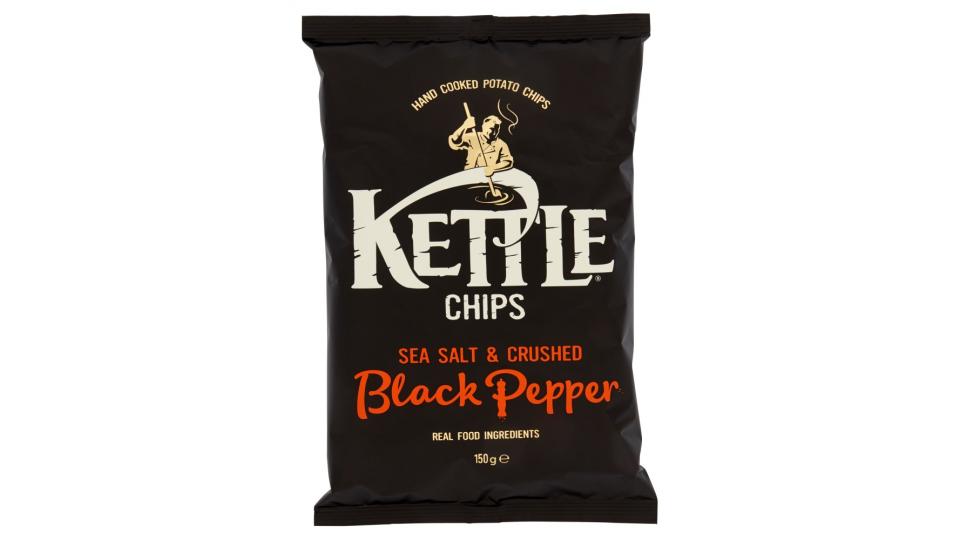 Kettle Chips Sea Salted & Crushed Black Pepper