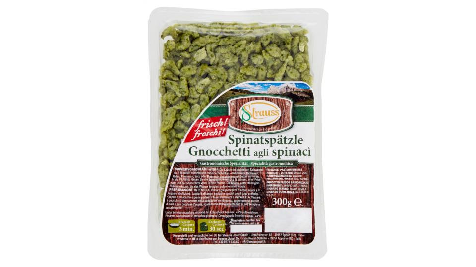 Strauss Gnocchetti agli spinaci