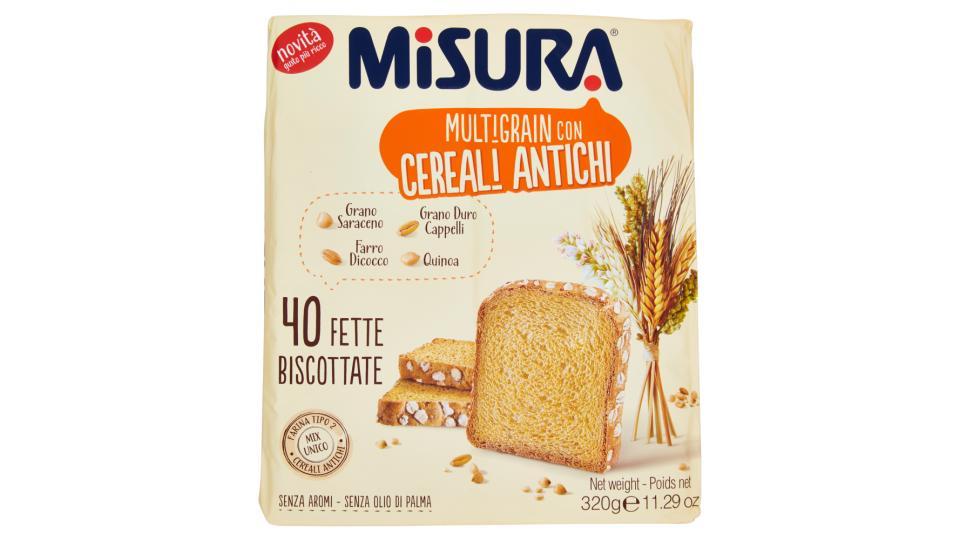 Misura Multigrain con Cereali Antichi 40 Fette Biscottate