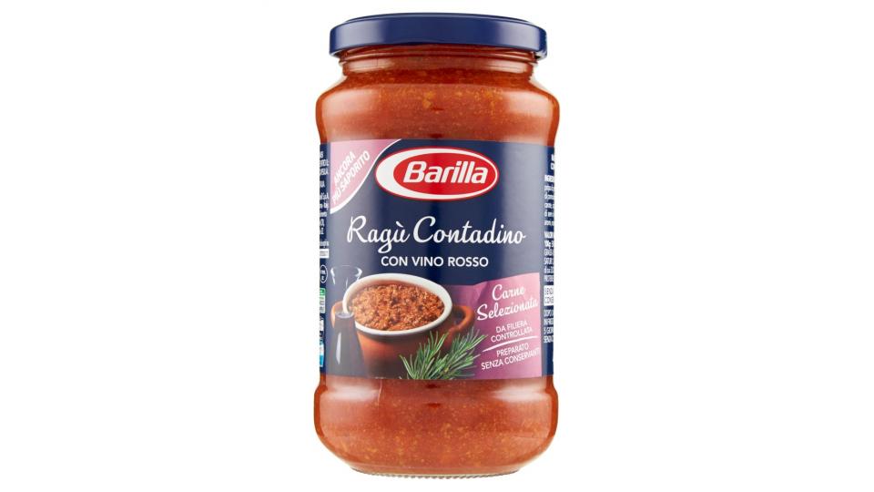 Barilla Ragù Contadino con Vino Rosso