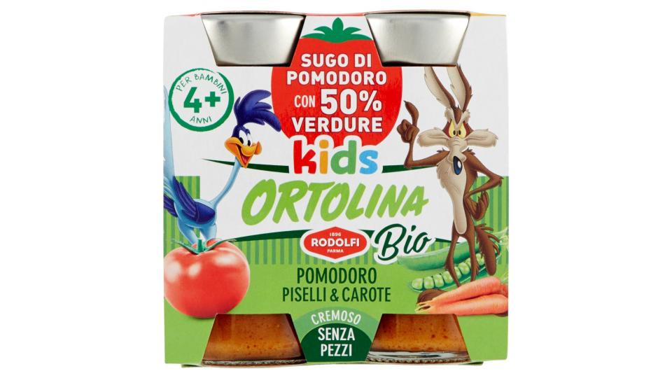 Ortolina kids Bio Pomodoro Piselli & Carote