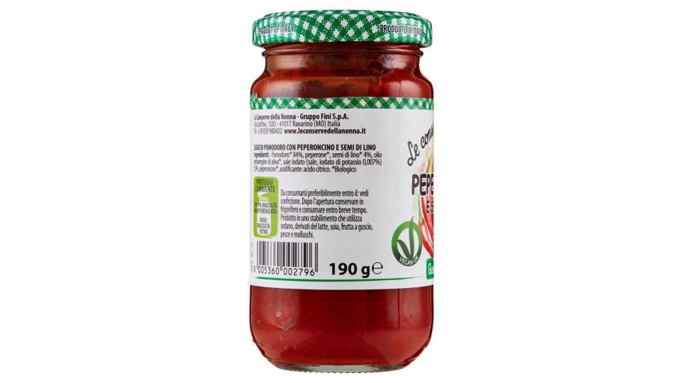 Le conserve della nonna Gusto & Equilibrio Sugo Peperoncino e Semi di Lino Bio