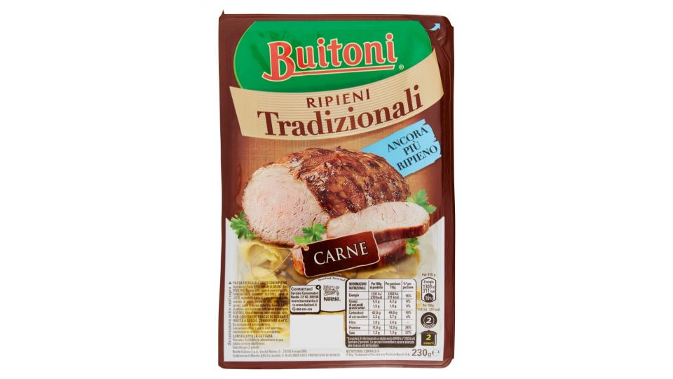 BUITONI RIPIENI TRADIZIONALI TORTELLINI ALLA CARNE pasta fresca all'uovo