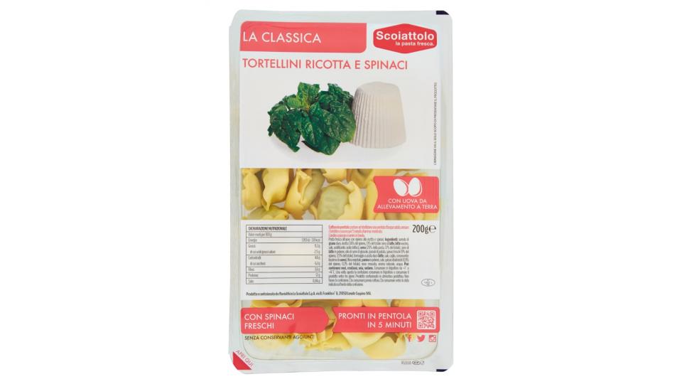 Scoiattolo La Classica Tortellini Ricotta e Spinaci