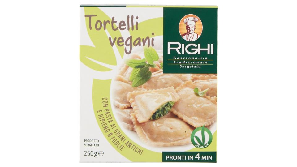 Righi Tortelli vegani con Pasta ai Grani Antichi e Ripieno 8 Foglie