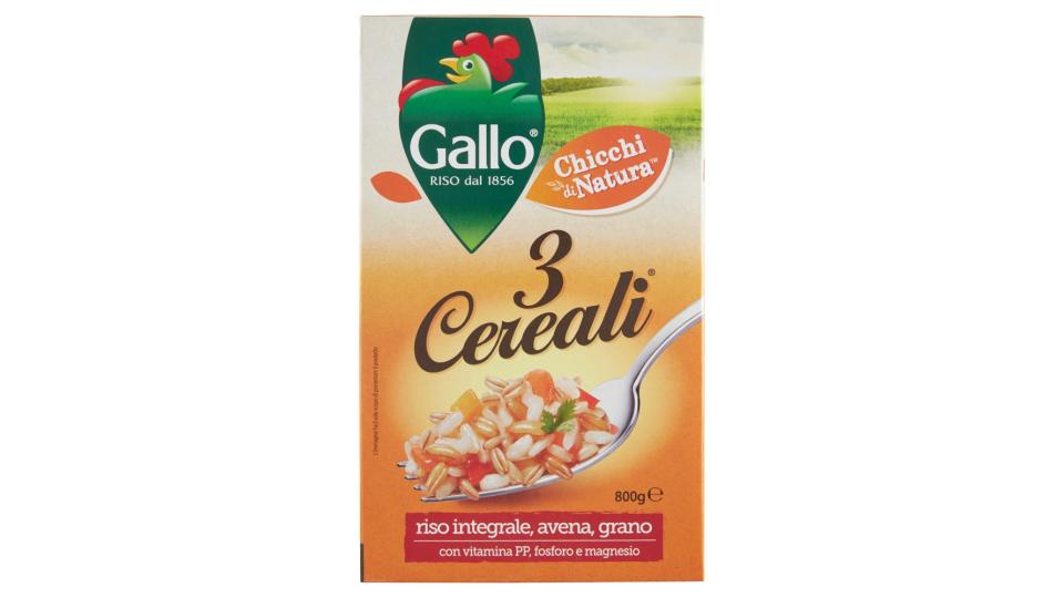 Gallo 3 Cereali Riso Integrale, Avena e Grano