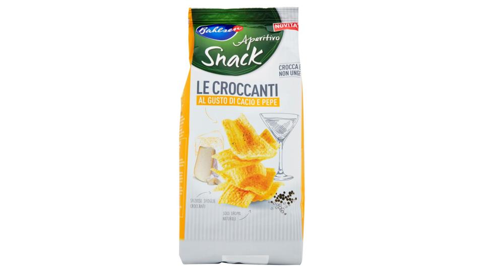 Bahlsen Aperitivo Snack Le Croccanti al Gusto di Cacio e Pepe