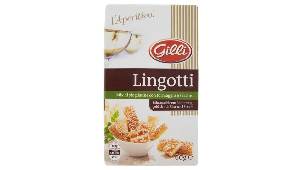 Gilli Lingotti Mix di sfogliatine con formaggio e sesamo