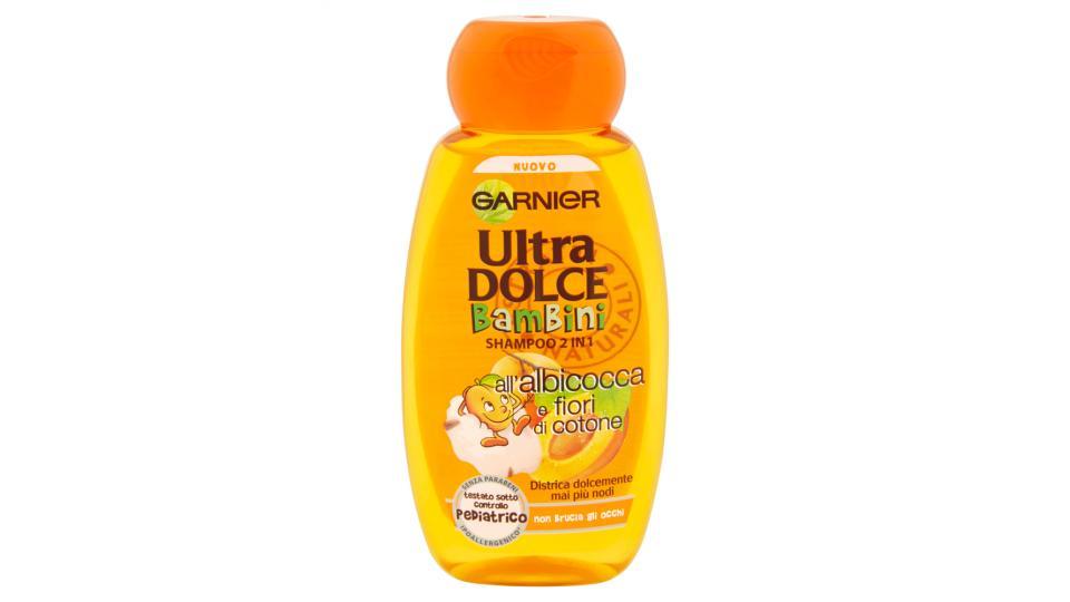 Garnier Ultra Dolce Bambini Shampoo 2 in 1 all'albicocca e fiori di cotone