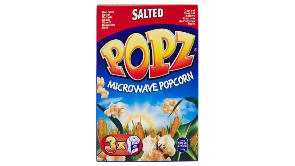 Popz Microwave popcorn salted
