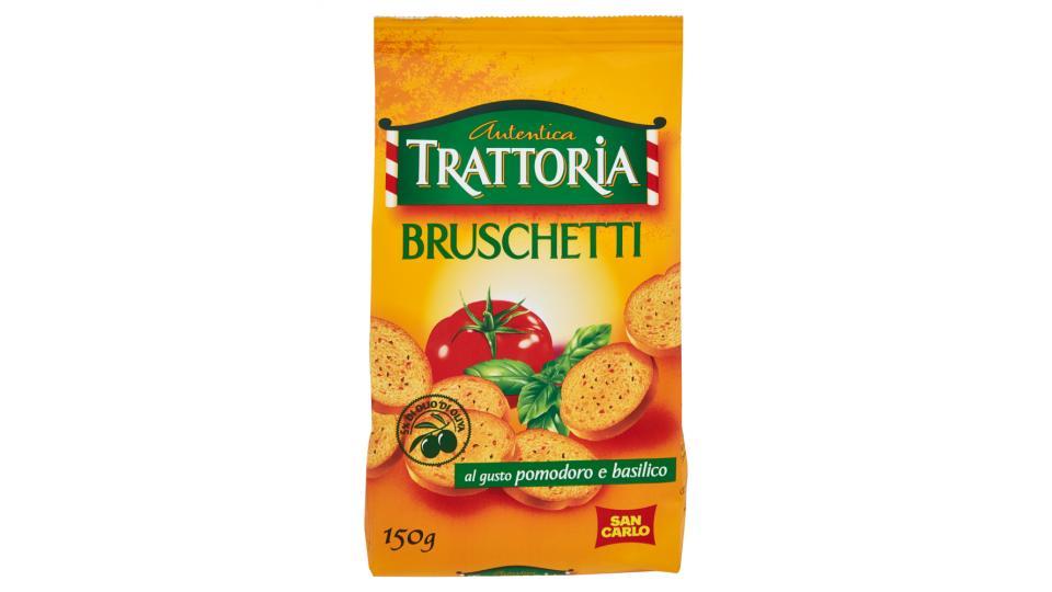 Autentica Trattoria Bruschetti al gusto pomodoro e basilico