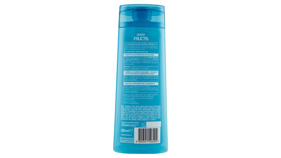 Garnier Fructis Antiforfora Re-Oxygen - Shampoo antiforfora per tutti i tipi di capello