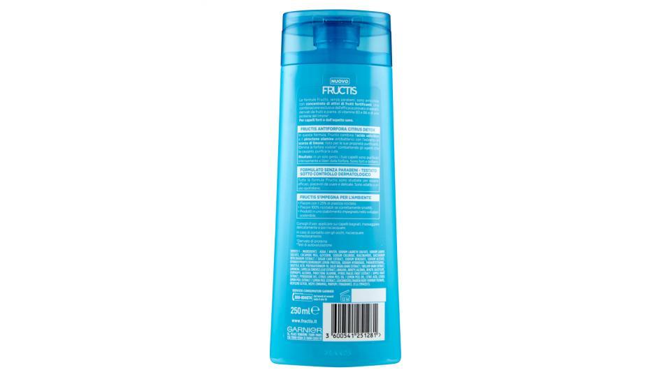 Garnier Fructis Antiforfora Citrus Detox - Shampoo antiforfora per capelli grassi