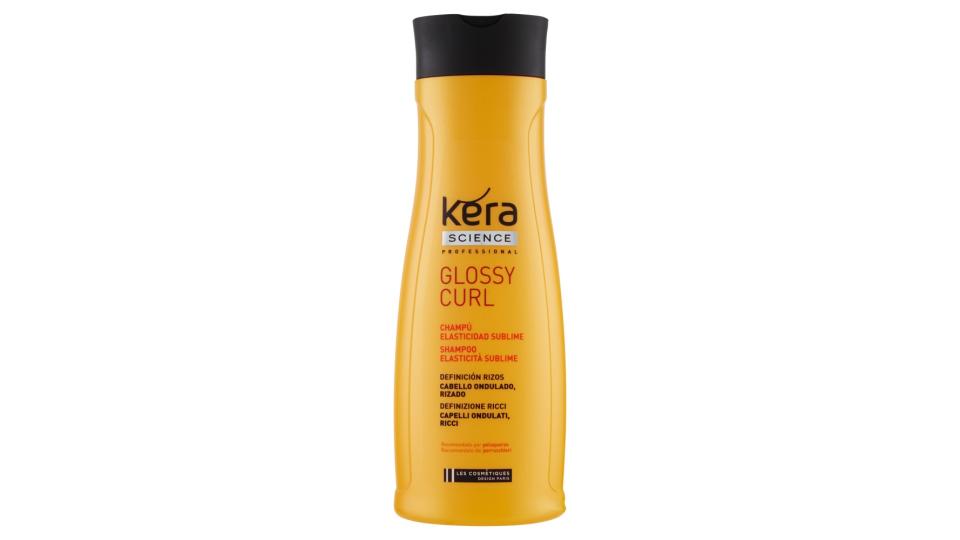 Kera Science Professional Glossy Curl Shampoo Elasticità Sublime