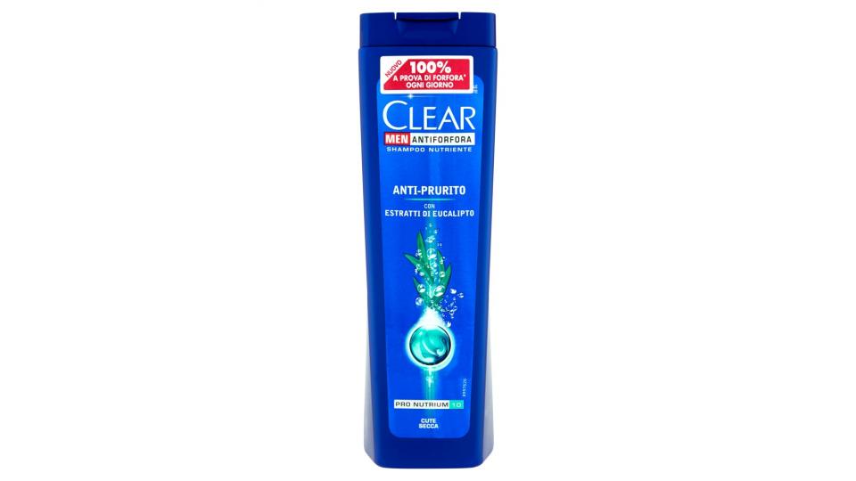 Clear Men Antiforfora Shampoo nutriente anti-prurito cute secca