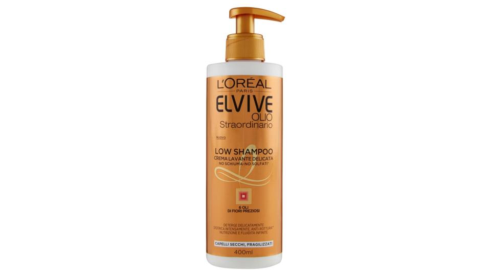 L'Oréal Paris Elvive Olio Straordinario Low Shampoo - Crema delicata per capelli secchi