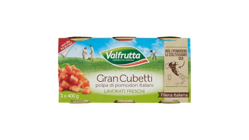 Valfrutta Gran Cubetti polpa di pomodori italiani