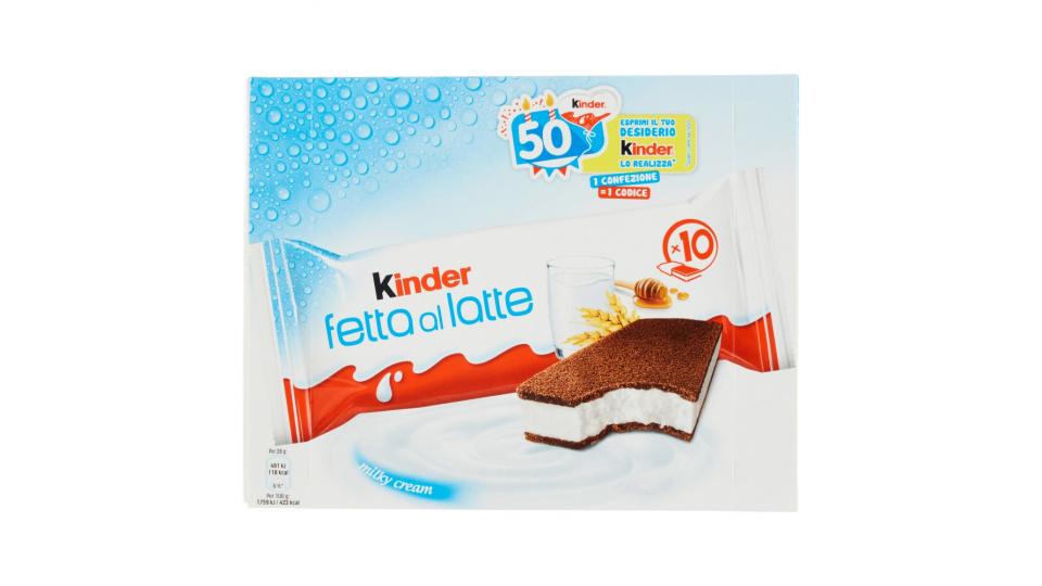 Kinder fetta al latte