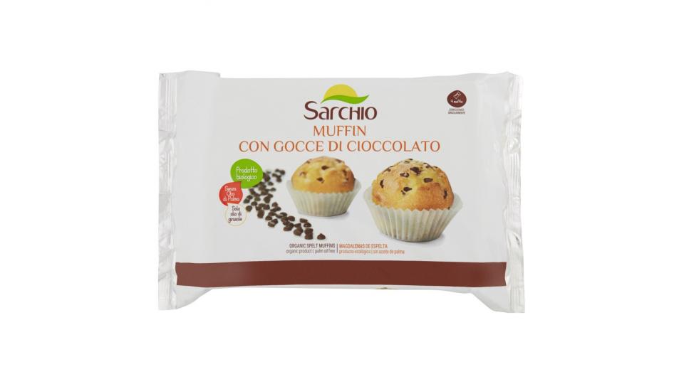 Sarchio Piacere bio Muffin con Gocce di Cioccolato