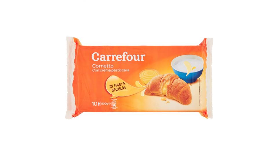 Carrefour Cornetto con crema pasticcera