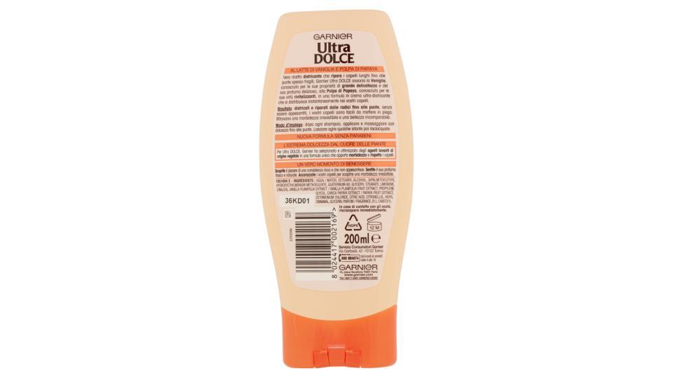 Garnier Ultra Dolce Balsamo crema al latte di vaniglia e polpa di papaya