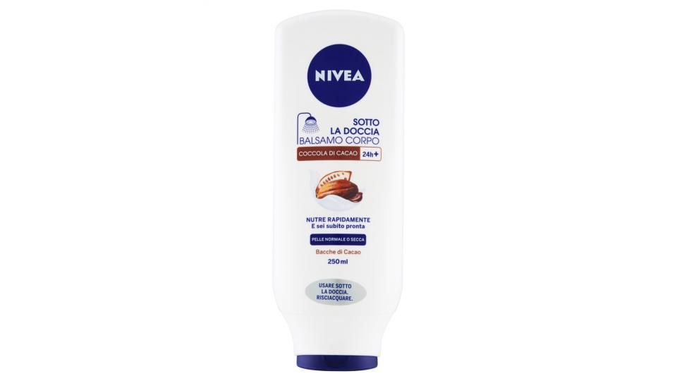 Nivea Sotto la Doccia Balsamo Corpo Coccola di Cacao 24h+ Pelle Normale o Secca