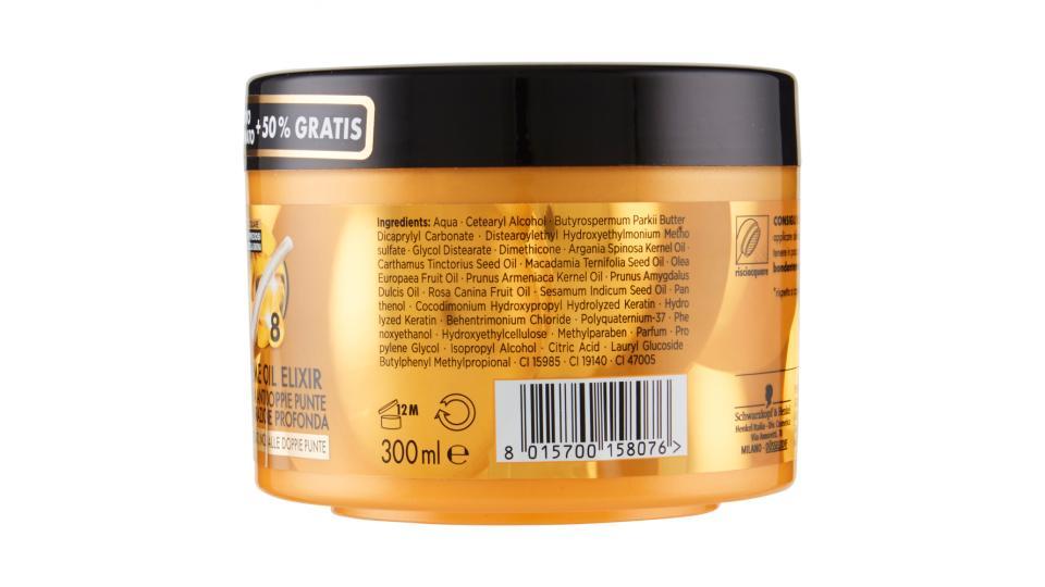 Gliss Hair Repair Supreme Oil Elixir Maschera Anti Doppie Punte Nutri-Riparazione Profonda