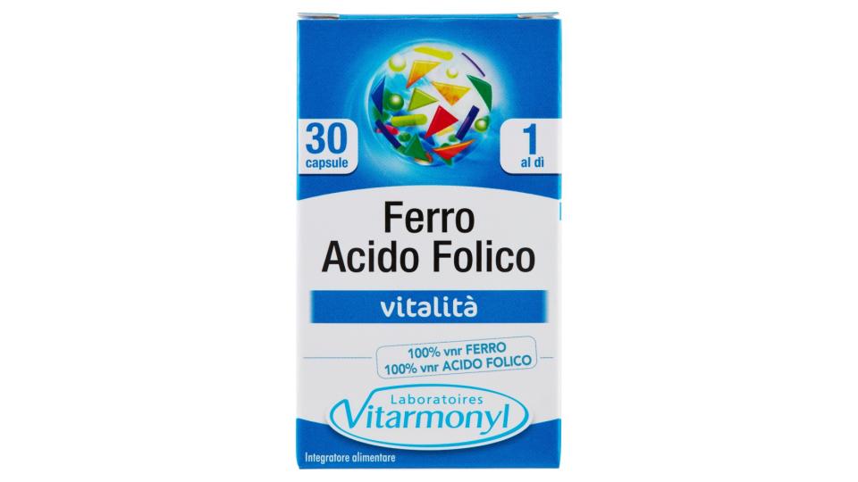 Laboratoires Vitarmonyl Ferro acido folico 30 capsule: